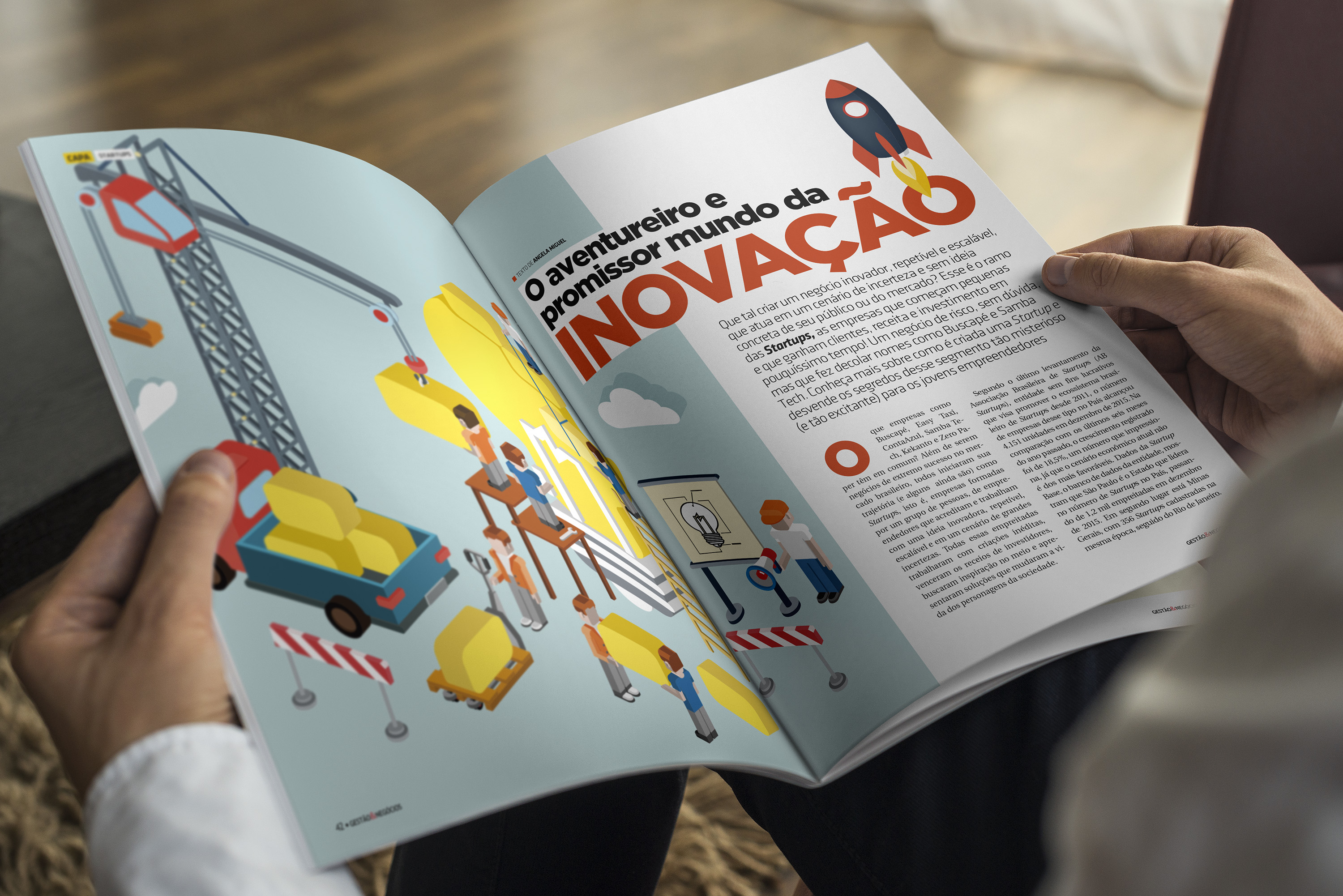 Páginas da Revista Gestão e Negócios